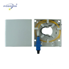 2 ports FTTH terminal mini box Optical outlet terminal box wall mounted SC optical ports ABS material